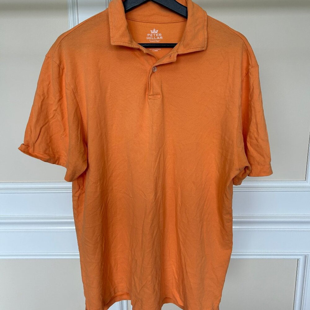 Peter Millar Men's Seaside Wash Short Sleeve Polo Medium